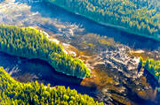 drnarbilder, drnarfoto, Edsforsen, flygbild, flygbilder, flygfoto, flygfoton, Hrkan, Jmtland, sommar, lvar