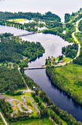 drnarbilder, drnarfoto, flygbild, flygbilder, flygfoto, flygfoton, Hrkan, Indalslven, Jmtland, utlopp, lvar