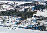 bostadsomrde, drnarbilder, drnarfoto, flygbild, flygbilder, flygfoto, flygfoton, Frsn, hrke, Jmtland, villaomrde, vinter, stersund