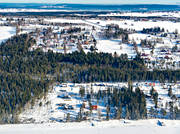 bostadsomrde, drnarbilder, drnarfoto, flygbild, flygbilder, flygfoto, flygfoton, Frsn, hrke, Jmtland, villaomrde, vinter, stersund