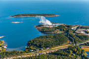 anlggningar, Boviken, drnarbilder, drnarfoto, fabrik, flygbild, flygbilder, flygfoto, flygfoton, Husum, kustnra, massafabrik, massaindustri, Mets Board, pappersbruk, pappersmassa, reningsverk, Rgn, samhllen, sommar, Vmsviken, Vrtskr Labyrint, ngermanland, skr