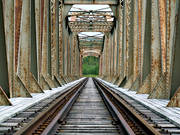 bro, inlandsbanan, järnväg, järnvägsbro, luleälven