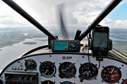 allmnflyg, cockpit, drnarbilder, drnarfoto, flyg, flygbild, flygbilder, flygfoto, flygfoton, flyginstrument, instrument, Jmtland, kommunikationer, luftfart, sommar, supercub
