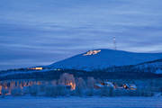 bl, Dundret, fjll, Gllivare, julstmmning, kvll, landskap, lappland, midvinter, natt, nattbild, vinter, vinterkvll, vinternatt