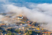 dimma, drnarbilder, drnarfoto, flygbild, flygbilder, flygfoto, flygfoton, Jmtland, kall, Kallsjn, kyrka, kyrkor, samhllen, vr