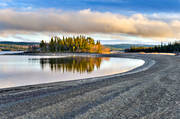 hst, Jmtland, Kallsjn, landskap, natur, sand, sj, strand, rstider