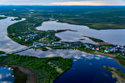 drnarbilder, drnarfoto, flygbild, flygbilder, flygfoto, flygfoton, grns, grnssamhlle, Karesuando, Karesuvanto, kyrkby, lappland, Muonio, Nordkalotten, samhllen, sommar, lv