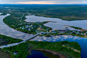 drnarbilder, drnarfoto, flygbild, flygbilder, flygfoto, flygfoton, grns, grnssamhlle, Karesuando, Karesuvanto, kyrkby, lappland, Muonio, Nordkalotten, samhllen, sommar, lv