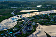 drnarbilder, drnarfoto, flygbild, flygbilder, flygfoto, flygfoton, grns, grnssamhlle, Karesuando, Karesuvanto, kyrkby, lappland, Muonio, Nordkalotten, samhllen, sommar, lv