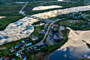 drnarbilder, drnarfoto, flygbild, flygbilder, flygfoto, flygfoton, grns, grnssamhlle, Karesuando, Karesuvanto, kyrkby, lappland, Muonio, Nordkalotten, samhllen, sommar, lv