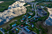 drnarbilder, drnarfoto, flygbild, flygbilder, flygfoto, flygfoton, grns, grnssamhlle, Karesuando, Karesuvanto, kyrkby, lappland, Muonio, Nordkalotten, samhllen, sommar, lv