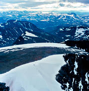 bergsbestigning, drnarbilder, drnarfoto, fjlltoppar, flygbild, flygbilder, flygfoto, flygfoton, fotspr, Kebnekaise, klttring, landskap, lappland, sommar, svenska fjllen, Sydtoppen