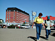 Kiruna, lappland, samhlle, samhllen, torget