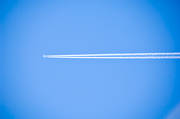 blå, flyg, flygplan, himmel, kommunikationer, kondensstrimma, luftfart, miljö, trafikflyg, utsläpp