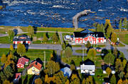 anlggningar, byggnader, drnarbilder, drnarfoto, flygbild, flygbilder, flygfoto, flygfoton, grdar, hst, Kukkola, Kukkolaforsen, Nationallvdagen, Norrbotten, sikhvning, Torne lv, lvsik