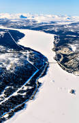 fflygfoto, Granudden, Galtoe, Kultsjn, landskap, lappland, Stor-Nassj, Storbckdalen, Storns, vinter