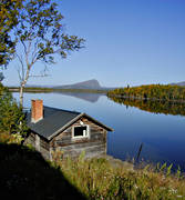 bleke, hst, Kultsjn, landskap, lappland, Saxns, stiltje, Stken