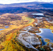 canvastavla, drnarbilder, drnarfoto, fjll, fjllbilder, fjllen, flygbild, flygbilder, flygfoto, flygfoton, fototavla, hst, hstfrger, Jmtland, landskap, Lunndrrspasset, tavla, Tosssen, vandringsled
