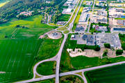 drnarbilder, drnarfoto, flygbild, flygbilder, flygfoto, flygfoton, Leksberg, Mariestad, sommar, stder, Vstergtland