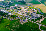 drnarbilder, drnarfoto, flygbild, flygbilder, flygfoto, flygfoton, Leksberg, Mariestad, sommar, stder, Vstergtland