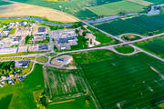 drnarbilder, drnarfoto, flygbild, flygbilder, flygfoto, flygfoton, Leksberg, Mariestad, sommar, stder, Vstergtland