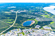drnarbilder, drnarfoto, flygbild, flygbilder, flygfoto, flygfoton, Jmtland, Lillsjn, Lillnge, Odensala, sommar, stder, stersund
