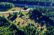 avfarten, drnarbilder, drnarfoto, flygbild, flygbilder, flygfoto, flygfoton, Jmtland, Lit, sommar, stugor