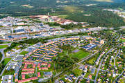 bostadsomrde, drnarbilder, drnarfoto, flygbild, flygbilder, flygfoto, flygfoton, Jmtland, Lugnvik, sommar, stder, vrmeverk, stersund