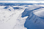 drnarbilder, drnarfoto, fjll, flygbild, flygbilder, flygfoto, flygfoton, Jmtland, landskap, Lunndrren, Lunndrrspasset, vinter