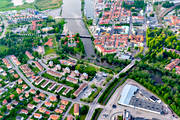 drnarbilder, drnarfoto, flygbild, flygbilder, flygfoto, flygfoton, Mariestad, sommar, stder, Vnern, Vstergtland
