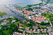 drnarbilder, drnarfoto, flygbild, flygbilder, flygfoto, flygfoton, Mariestad, sommar, stder, Vnern, Vstergtland