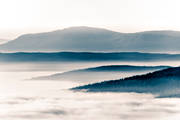 dimma, dis, fjll, fjlltopp, Jmtland, landskap, moln, natur, utsikt, vy, de