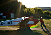 allm�nflyg, bergfalke, flyg, flygplan, f�rsommar, kommunikationer, kv�ll, luftfart, motorbergfalke, motorseglare, sportflyg, �nge flygplats
