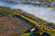 drnarbilder, drnarfoto, flygbild, flygbilder, flygfoto, flygfoton, hst, Norrbotten, stugor