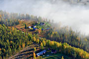 drnarbilder, drnarfoto, flygbild, flygbilder, flygfoto, flygfoton, hst, Norrbotten, stugor