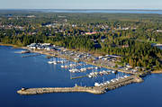 anl�ggningar, flygbilder, flygfoton, Holmsund, Patholmsviken, samh�llen, sommar, V�sterbotten