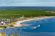 anlggningar, badplats, byggnader, drnarbilder, drnarfoto, flygbild, flygbilder, flygfoto, flygfoton, havsbad, hotell, hst, konferenshotell, kurort, landskap, Norrbotten, Pite havsbad, Pite, Pite havsbad, playa, samhllen, sandstrand