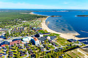 anlggningar, badplats, byggnader, drnarbilder, drnarfoto, flygbild, flygbilder, flygfoto, flygfoton, havsbad, hotell, hst, konferenshotell, kurort, landskap, Norrbotten, Pite havsbad, Pite, Pite havsbad, playa, samhllen, sandstrand
