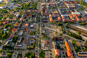 centrum, drnarbilder, drnarfoto, flygbild, flygbilder, flygfoto, flygfoton, landskap, Norrbotten, Pite, samhllen, sommar