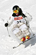 Arnaud Burille, fart, hopp, puckelpist, puckelåkare, skidor, skidåkare, skidåkning, snösprut, sport, tävling, utförsåkning, vinter, Åre