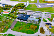 anlggningar, byggnationer, drnarbilder, drnarfoto, F4, flottiljomrde, flygbild, flygbilder, flygfoto, flygfoton, Frs Park, hotell, hst, Jmtland, Quality Hotel