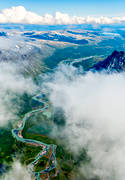 drnarbilder, drnarfoto, fjllbilder, fjllen, flygbild, flygbilder, flygfoto, flygfoton, landskap, lappland, moln, nationalpark, Piellorieppe, Piellorieppjaure, Rahpadno, Rapadalen, Rapaselet, Rapatno, sarek, sommar
