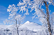 fjll, Gaisare, landskap, lappland, rimfrost, sn, stmningsbild, vinter, vinterfjll, vita vidder, rstid, rstider