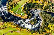 drnarbilder, drnarfoto, fjllen, flygbild, flygbilder, flygfoto, flygfoton, hst, Jmtland, Ristafallet, vattendrag, relven, lvar