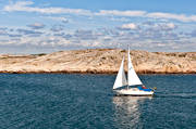 Bohuslän, båt, hav, kommunikationer, landskap, natur, segelbåt, sjöfart, sommar, vatten, Vega, årstider