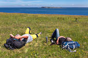 avslappnad, avslappning, friluftsliv, fritid, Gotland, hav, Lilla Karlsö, siesta, sommar, sommaräng, Stora Karlsö, vila, årstid, årstider