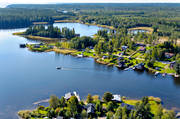 bjrn, drnarbilder, drnarfoto, flygbild, flygbilder, flygfoto, flygfoton, landskap, Medelpad, samhllen, Sjbodviken, Skatan, sommar, sommaridyll, stugor