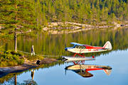 Bodsjn, Cub, flottrer, flyg, flygmaskin, flygplan, Forsn, kommunikationer, luftfart, Piper, pontoner, sjflygplan, supercub