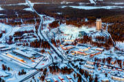 Arctura, arena, drnarbilder, drnarfoto, flygbild, flygbilder, flygfoto, flygfoton, Jmtland, skidanlggning, skidbackar, skidort, skidskytte, Skidstadion, stder, tvlingsarena, vinter, VM 2008, stersund