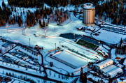 Arctura, arena, drnarbilder, drnarfoto, flygbild, flygbilder, flygfoto, flygfoton, Jmtland, skidanlggning, skidbackar, skidort, skidskytte, Skidstadion, stder, tvlingsarena, vinter, VM 2008, stersund